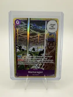 One Piece Mamaragan OP15-078 SR Holo Event Card One Piece CCG English Card - Image 1