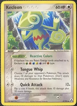 Kecleon 37/92 Legend Maker Regular (See Photos) Pokemon Card - Image 1