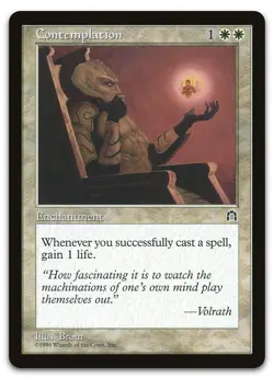 Contemplation (NM) Stronghold STH Magic MTG - Image 1