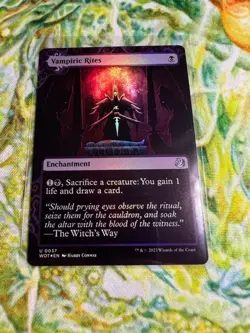Vampiric Rites (Foil) MTG: Wilds of Eldraine: Enchanting Tales WOT *Pack Fresh* - Image 1