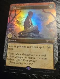 Silence (2300) (Rainbow Foil) Secret Lair Drop Foil - Image 1