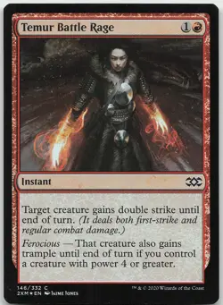 Temur Battle Rage FOIL Common Double Masters LP MTG - Image 1