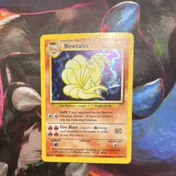 Pokemon Ninetales 12/102 Base Set Holo Rare WOTC Vintage HP - Image 1