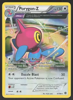 Porygon-Z 67/98 Reverse Holo Rare Pokemon TCG XY - Ancient Origins LP - Image 1