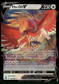 Ho-Oh V 140/195 SWSH12: Silver Tempest Pokemon - Image 1