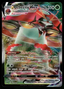 Orbeetle VMAX 021/185 SWSH04: Vivid Voltage Pokemon - Image 1