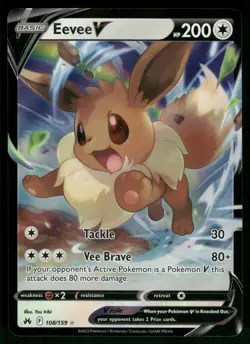 Eevee V 108/159 Crown Zenith Pokemon - Image 1