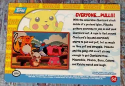 Pokemon TOPPS Pikachu's Vacation EVERYONE... PULL!!! #52 - Image 2