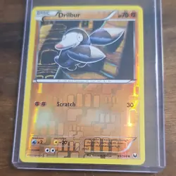 Pokemon Drilbur Dark Explorers 55/108 Reverse Holo Common 70HP Basic English - Image 1