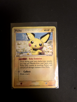 Pokemon Pichu Nintendo World MAY 2005 59/106 ex Emerald DAMAGED - Image 1