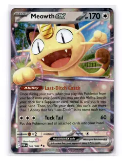 Meowth EX 62/88 : Double Rare - Perfect Order (POR) Pokemon TCG English - Image 1