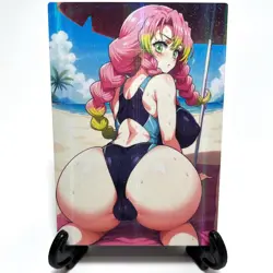 Demon Slayer Mitsuri Kanroji Sexy Anime Waifu Girl Lewd Goddess Story Art Card - Image 1