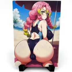 Demon Slayer Mitsuri Kanroji Sexy Anime Waifu Girl Lewd Goddess Story Art Card - Image 2