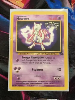 Pokemon TCG Mewtwo Black Star Promo 3 WOTC 1999 WB ‘The First Movie’ Stamp NM - Image 1