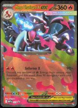 Mega Charizard X ex 029 ME: Mega Evolution Promo Promo NM Pokemon TCG - Image 1