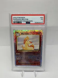 PSA 1 2002 Pokemon Legendary Collection Rapidash Reverse Foil #60/110 - Image 1