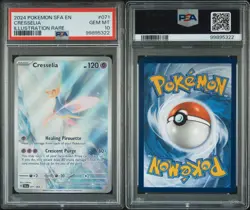 Pokemon TCG Shrouded Fable Cresselia Illustration Rare Card PSA 10 Gem Mint #071 - Image 1