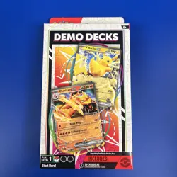 Pokemon Demo Decks Pikachu ex & Charizard ex Factory Sealed 2024 Level 1 - Image 1
