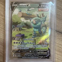 2021 POKEMON SWORD & SHIELD EVOLVING SKIES #182 FULL ART/GOLURK V PSA 10 - Image 3