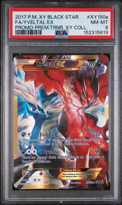 2017 Pokemon XY Promo Premium Trainer Full Art Yveltal EX #XY150a - Image 1