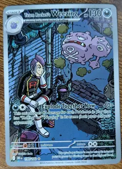 Pokemon TCG - Team Rocket's Weezing - 199/182 - DRI - NEAR MINT - Image 1
