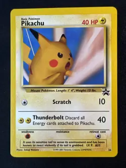 Pikachu (SNAP Promo) 26/53 Wotc Black Star Promo Pokemon - Image 1