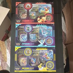 Pokemon TCG Flareon, Vaporeon, Jolteon VMAX Premium Collection 3 Boxes Sealed - Image 1