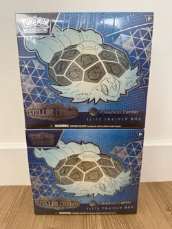 Pokemon Center Stellar Crown Elite Trainer Box PC ETB Sealed (Lot of 2) - Image 1