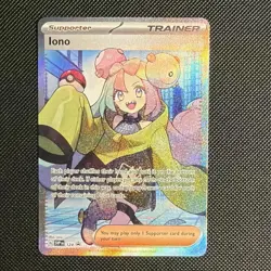 Pokemon TCG Iono 124 SVP Scarlet & Violet Promo Trainer-Supporter Holo - Image 1