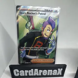 Pokemon Team Rocket's Petrel Trainer Ultra Rare Full Art Holo Sv10 226/182 (284) - Image 1