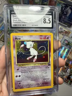 Mew Holo Black Star Promo 2000 Pokemon League CGC 8.5 - MASSIVE SWIRL - Image 1