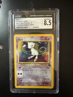 Mew Holo Black Star Promo 2000 Pokemon League CGC 8.5 - MASSIVE SWIRL - Image 3
