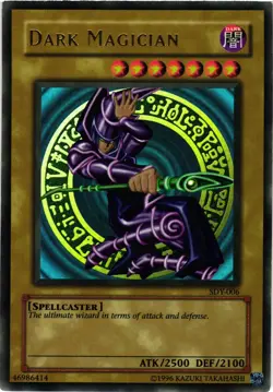 Yugioh Dark Magician SDY-006 Unlimited Edition Ultra Rare DMG - Image 1