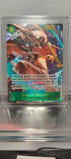 One Piece CCG Dracule Mihawk Alt Art Op14-119 English NM Foil Rare - Image 1