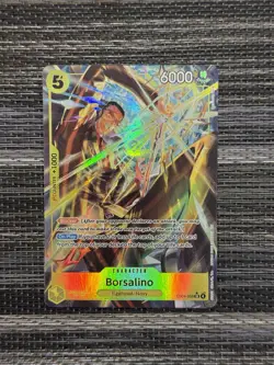 One Piece TCG Borsalino EB04-058 ALT SR ALTERNATE ART OP15-EB04 LP LIGHT PLAYED - Image 1