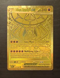 Mega Zygarde EX 124/088 Me03: Perfect Order Holo, Mega Hyper Rare Pokemon - Image 1