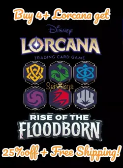 MUST BUY 2 MINIMUM! Lorcana TCG Rise Of The Floodborn YOU PICK Non & Cold Foils! - Image 1