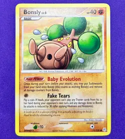 Bonsly 71/130 Non Holo | Diamond & Pearl | 2007 Vintage Pokemon TCG Card | NM - Image 1