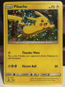 Pokemon Pikachu SM04 SM Promo Holo Basic 70 HP English Card - Image 1