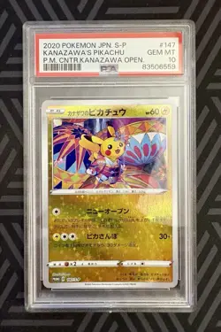 PSA 10 2020 Kanazawa's Pikachu Pokemon Center Japanese Promo 147/S-P - Image 1