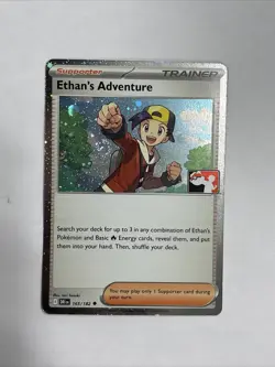 Ethan's Adventure 165/182 Pokemon TCG Prize Pack Play Stamped Cosmo Holo - Image 2