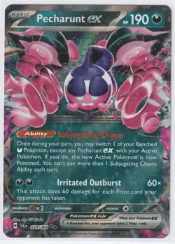 PECHARUNT EX 039/064 Pokemon TCG Double Rare Shrouded Fable NM - Image 1
