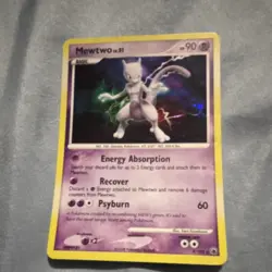 Pokemon Mewtwo Majestic Dawn 9/100 Holo Rare English TCG 90 HP Basic 2008 - Image 1
