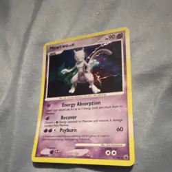 Pokemon Mewtwo Majestic Dawn 9/100 Holo Rare English TCG 90 HP Basic 2008 - Image 2
