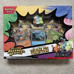 Pokemon Ascended Heroes First Partner Deluxe Pin Collection Sealed New - Image 1