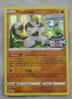 Passimian SWSH115 Pokemon Sword & Shield Promo PreRelease Holo Rare Card NM - Image 1