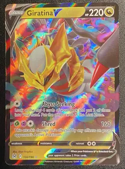 Giratina V UR 130/196 Pokemon TCG Sword & Shield Lost Origins Ultra Rare - Image 1