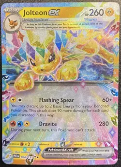 Jolteon ex DR 030/131 Pokemon TCG S&V Prismatic Evolutions Double Rare - NM - Image 2