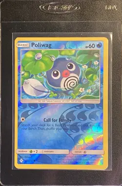 Poliwag Reverse Holo Common 37/214 Pokemon TCG Sun & Moon Unbroken Bonds NM - Image 3