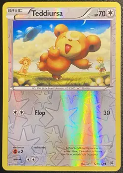 Teddiursa Reverse Holo Common 121/162 Pokemon TCG XY BREAKthrough Free Ship - Image 1